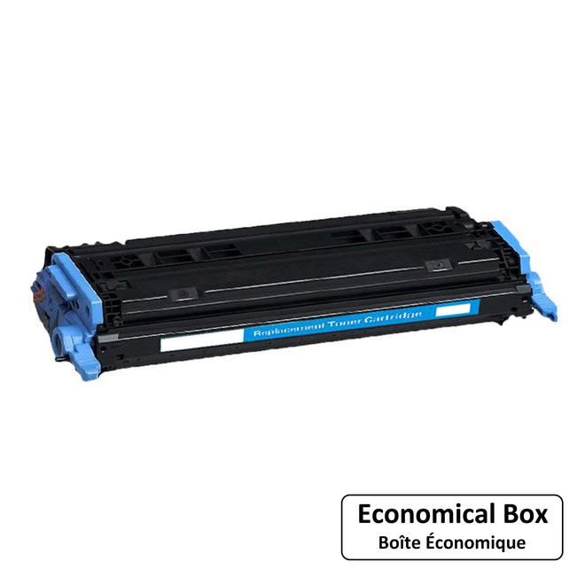 EcoBox Q6001AC EcoBox Color LaserJet 1600 Remanufactured HP 124A Q6001A Cyan Toner Cartridge Economical Box