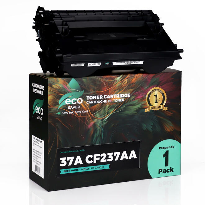 EcoBox HP 37A CF237A EcoBox LaserJet Enterprise Flow MFP M631h Compatible HP 37A CF237A Black Toner Cartridge Economical Box