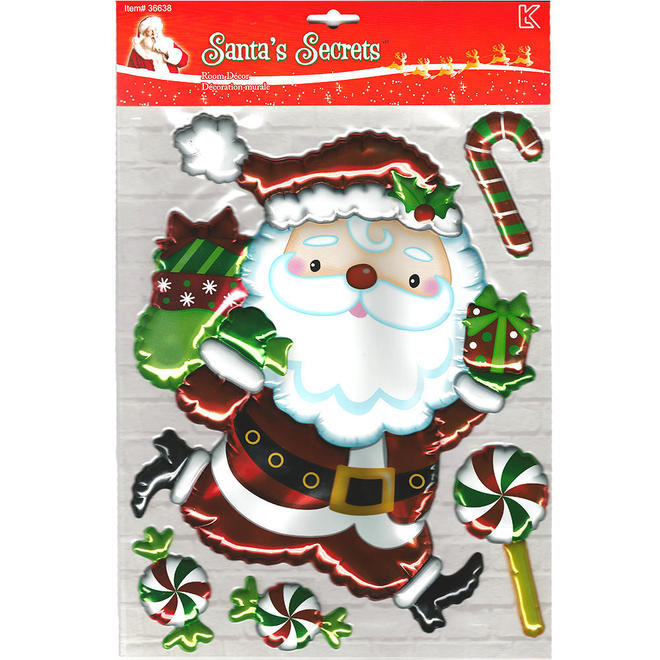 Other Brands LVC 36638 All Christmas New Year Party Supplies Christmas Jumbo 3D Pop Up Foil Balloon Wall Decoration 16 x11 1 