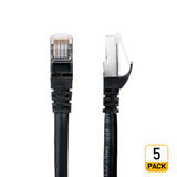 PrimeCables Cab Cat7 1BK Cat7 Network Ethernet Cable 1Ft Cat 7 S STP Network Cables Black PrimeCables