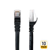PrimeCables Cab Cat7 3BK Cat7 Network Ethernet Cable 3Ft Cat 7 S STP Network Cables Black PrimeCables