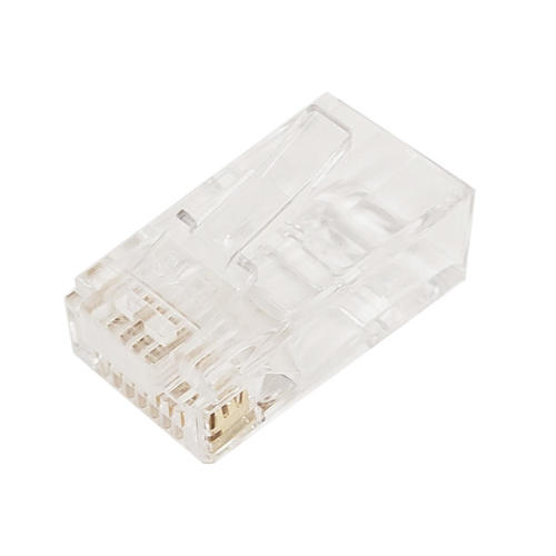 Cab CN RJ45C5PT 50 Cat5e RJ 45 Jacks RJ45 Cat5e Cat6 Pass Through Plug Solid or Stranded 8P 8C 50 Pack