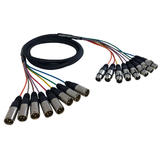 Other Brands Cab S8 XLRMF All Professional Audio Cables Premium XLR Male to XLR Female Balanced Analog 8 Channel Snake Cable