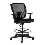 Offices to Go 467 MVL2808F JN02 Drafting Chair Offices to Go Ibex Mesh Drafting Chair Black