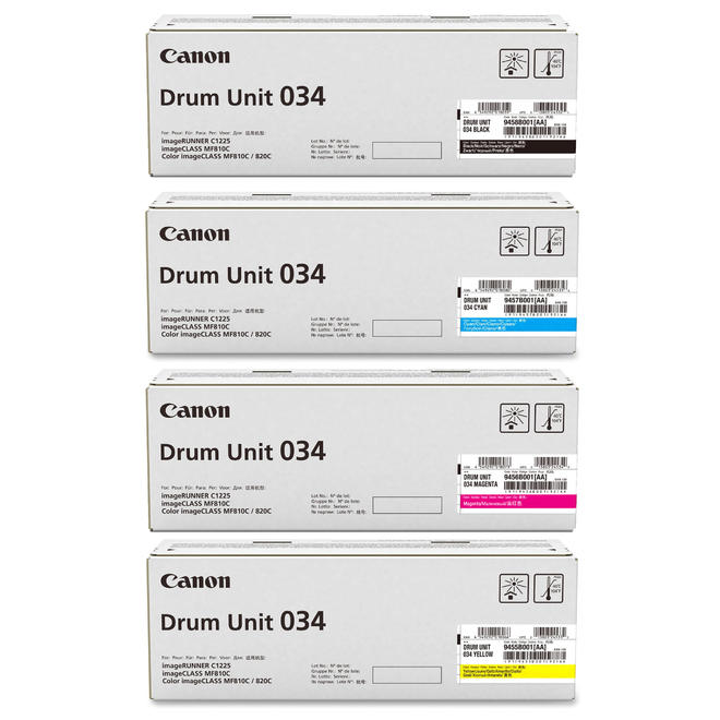 Canon Canon 034 Drum OEM Combo ImageClass MF810Cdn Canon 034 Original Drum Combo BK C M Y