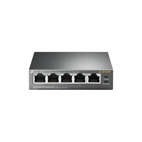 TL SF1005P Network Routers Switcher 5 Port 10 100Mbps Desktop Switch with 4 Port PoE