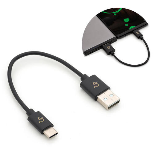PrimeCables Cab PC 07945 USB 3 0 0 5ft 2 0 USB C to USB A Cable Short Charging Cord Black PrimeCables