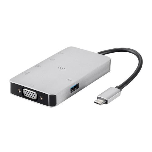 Monoprice Canada Cab 34184 USB Type C Consul Series USB C HDMI Adapter with VGA Gigabit Ethernet 2 Port USB 3 0 Monoprice