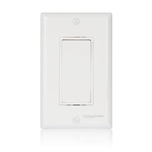 PrimeCables Cab AW 003S Power Wall Plates Single Pole Decorative ON OFF Wall Switch Wall Plates Included 15A 125V PrimeCables
