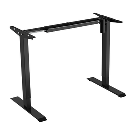 Small 70573 primecables cab et101eco bk monitor desk mounts sit stand 2 stage single motor height adjustable adr desk frame electric black primecables 