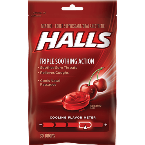 HALLS Sugar Free Cough Drops 25Pcs/Pack