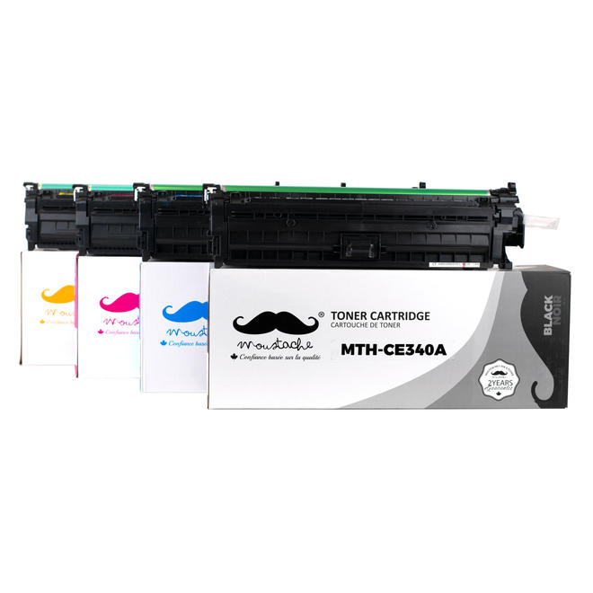 Moustache HP 651A Combo LaserJet Enterprise 700 Color MFP M775dn Compatible HP 651A Toner Cartridge Combo BK C M Y Moustache