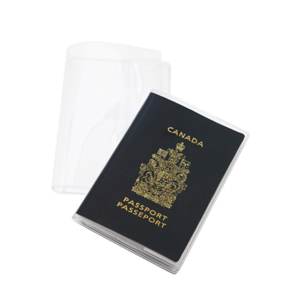 Plastic Passport Cover Waterproof Passport Protector with Extra Slots