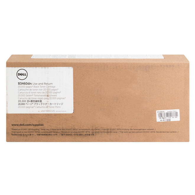 Dell Dell 331 9807 OEM B3460dn Dell 331 9807 9GG2G HJ0DH Original Black Return Program Toner Cartridge Extra High Yield