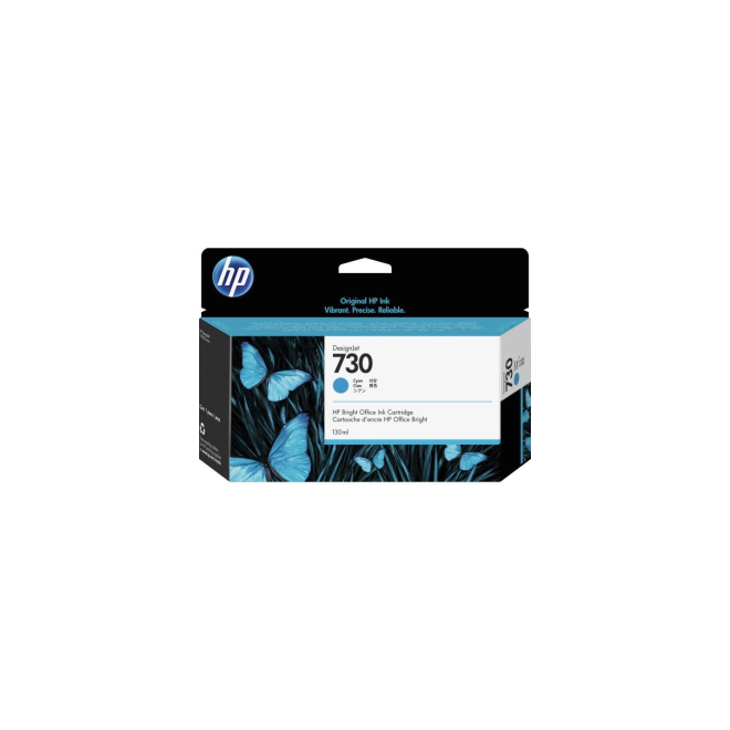 HP HP 730 P2V62A C OEM DesignJet T1700 HP 730 P2V62A Original Cyan Ink Cartridge 130ml