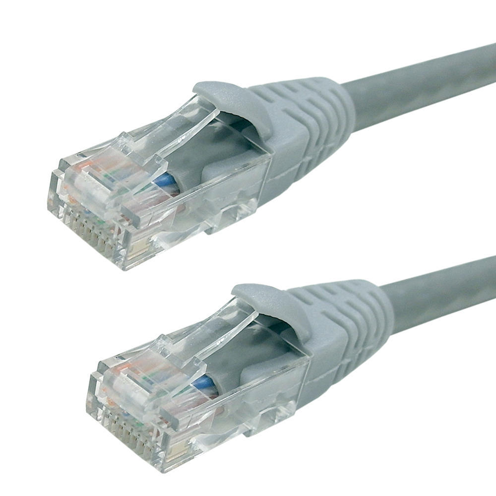 RJ45 Cat6 Plenum UTP Solid Patch Cable CMP/FT6 Grey