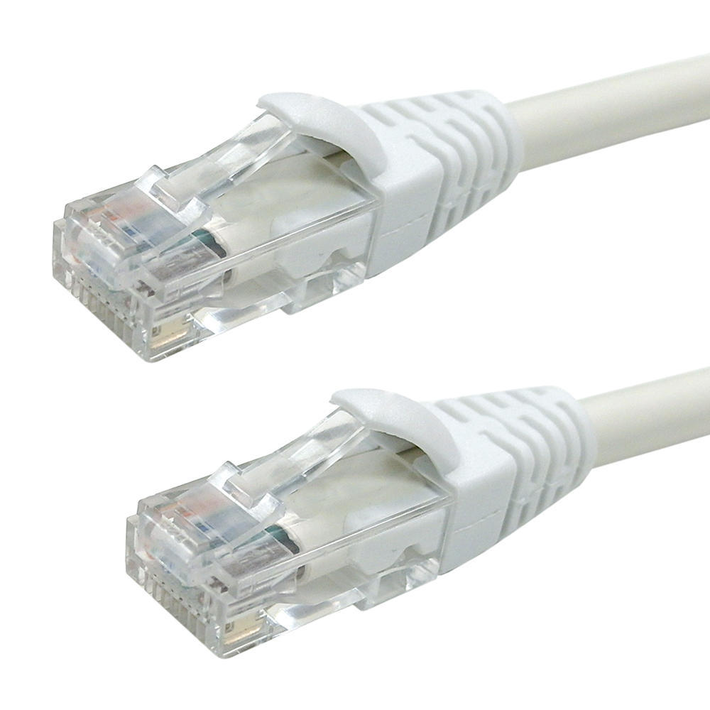 RJ45 Cat6 Plenum UTP Solid Patch Cable CMP/FT6 White