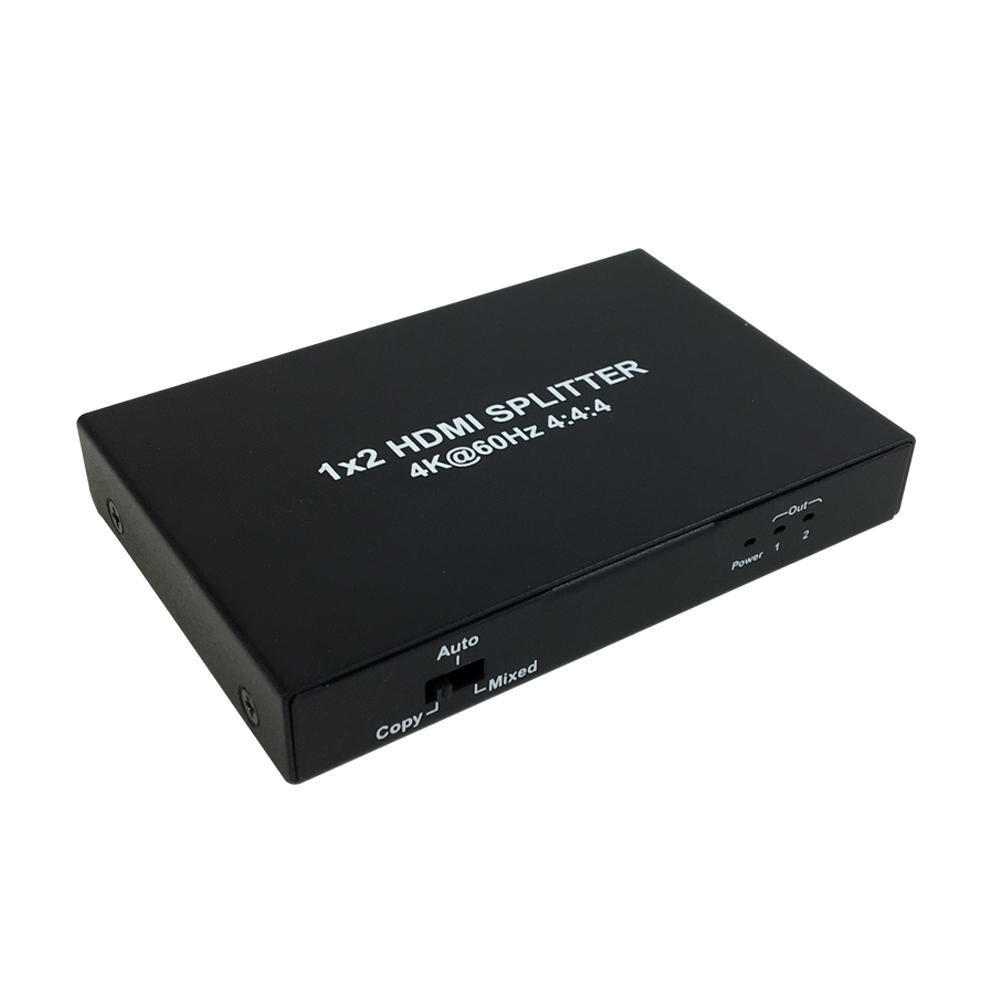 1x2 HDMI Splitter, 4Kx2K@60Hz, EDID, HDCP 2.2, YUV 4:4:4 -OpenBox