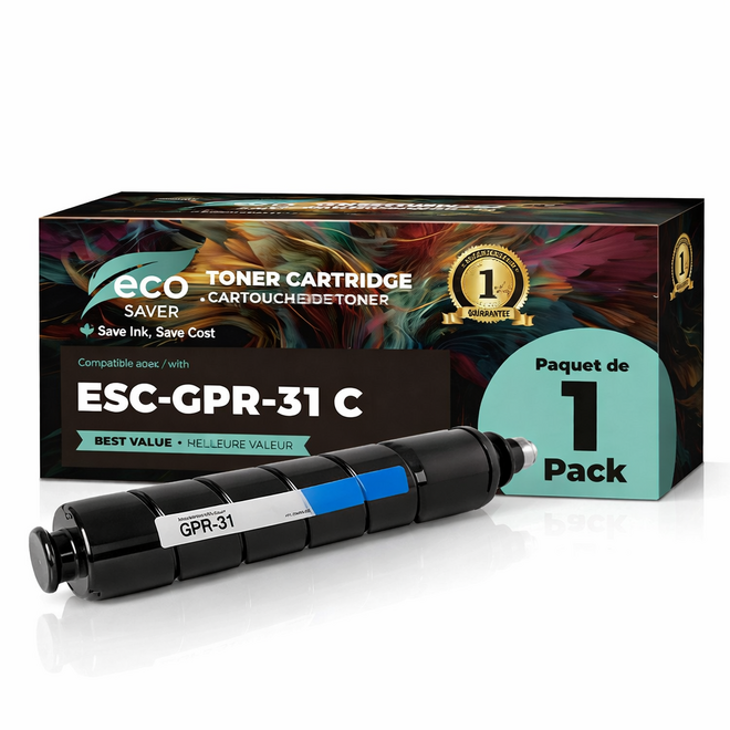 Canon GPR 31 C ImageRunner Advance C5030 Canon GPR 31C 2794B003AA Compatible Cyan Toner Cartridge