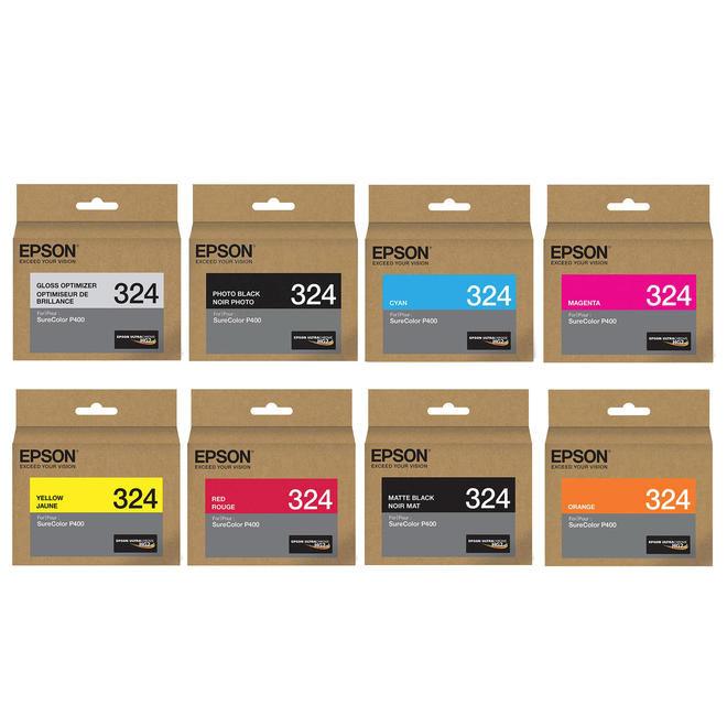 Epson Epson T324 Combo OEM Surecolor P400 Epson T324 Original Ink Cartridge Combo GO PBK MBK C M Y R O