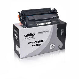 Moustache HP 58X CF258X NoChip LaserJet Pro M304 Compatible HP 58X CF258X Black Toner Cartridge High Yield No Chip Moustache