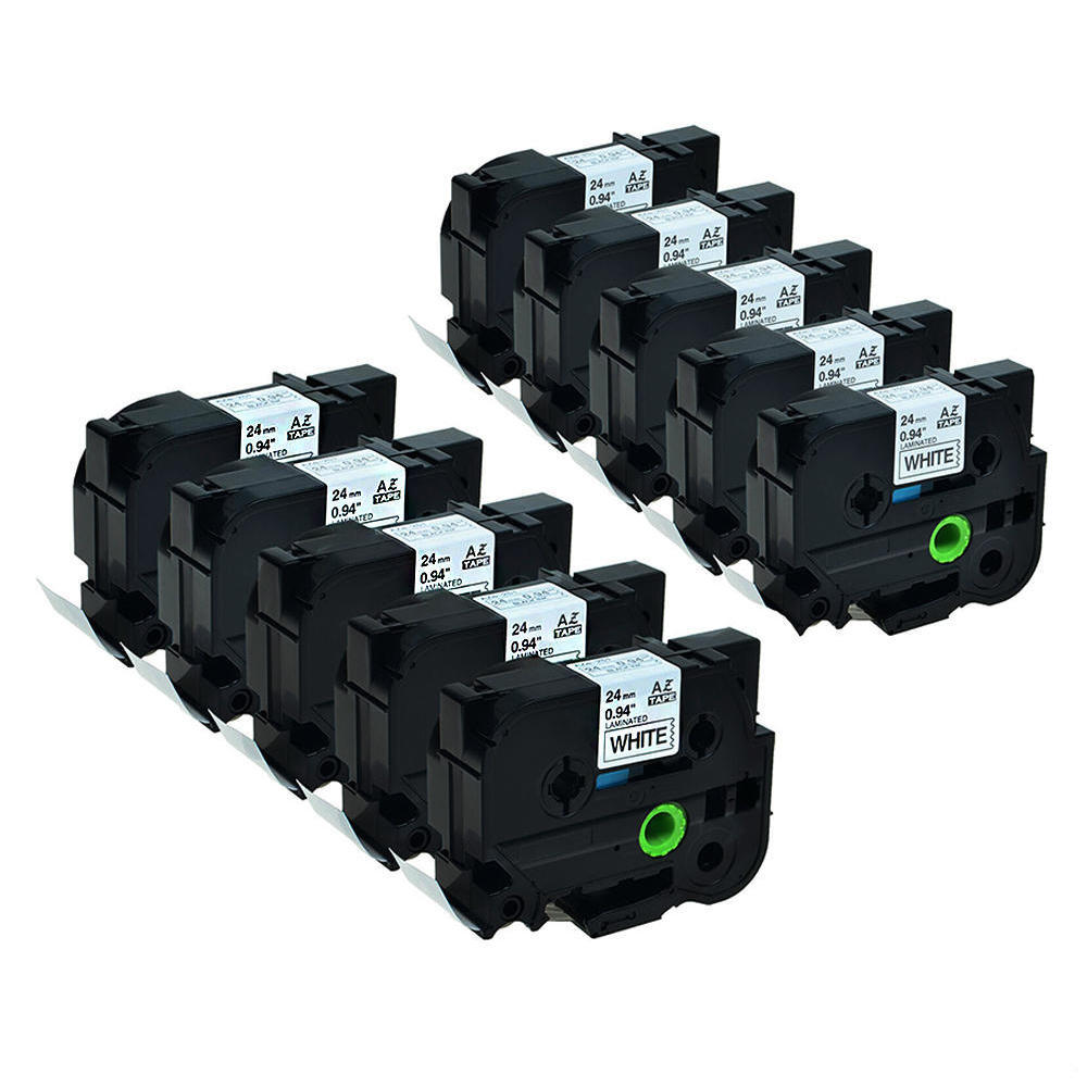 Brother TZe251 Label Tape, 24mm (0.94"), Black on White, Compatible