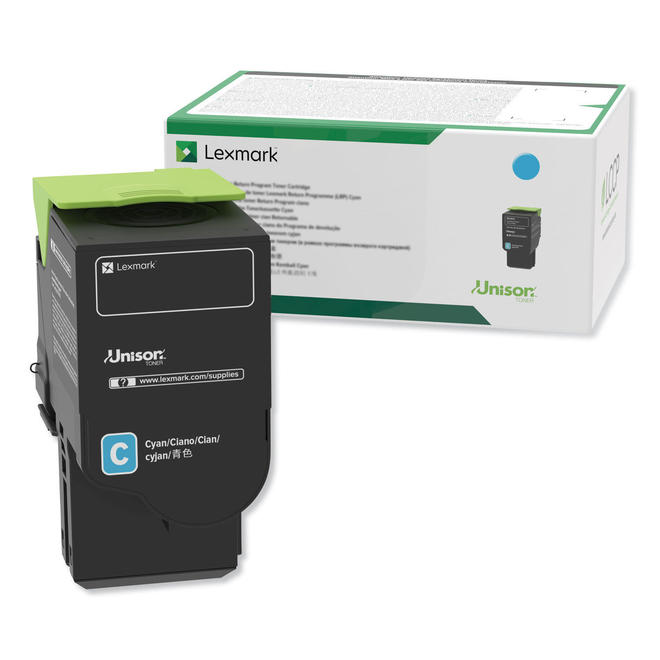 Lexmark Lexmark 78C1XC0 OEM CX421adn Lexmark 78C1XC0 Original Cyan Return Program Toner Cartridge Extra High Yield