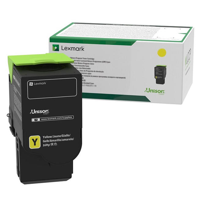 Lexmark Lexmark 78C1XY0 OEM CX421adn Lexmark 78C1XY0 Original Yellow Return Program Toner Cartridge Extra High Yield