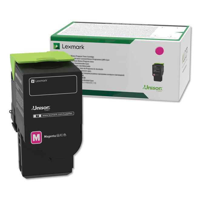 Lexmark Lexmark 78C10M0 OEM CX421adn Lexmark 78C10M0 Original Magenta Return Program Toner Cartridge 1400 Pages
