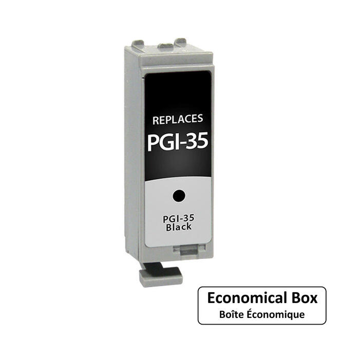 PGI 35 B Ecobox PIXMA iP100 Canon PGI35 1509B002 Compatible Black Ink Cartridge Ecobox