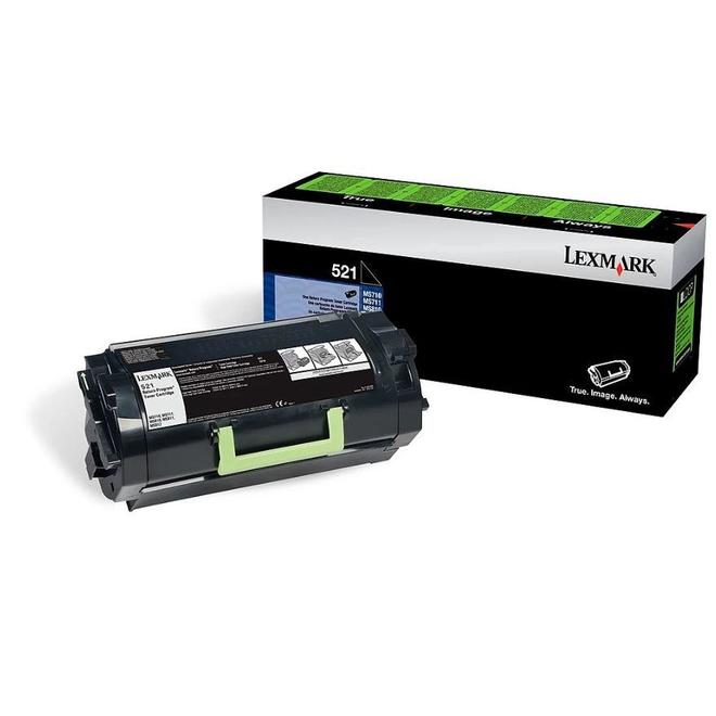 Lexmark 52D1000 OEM MS810de Lexmark 521 52D1000 Original Black Return Program Toner Cartridge