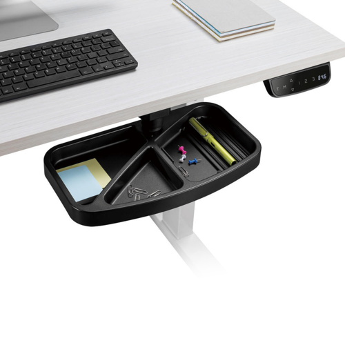 PrimeCables Cab PC 08004 Monitor Desk Mounts Under desk swivel storage tray PrimeCables