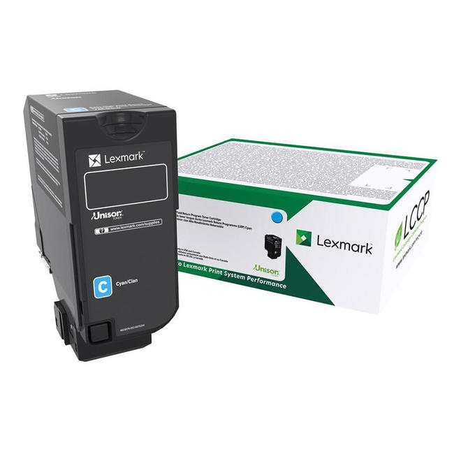 Lexmark 74C10C0 OEM CS720de Lexmark 74C10C0 Original Cyan Return Program Toner Cartridge