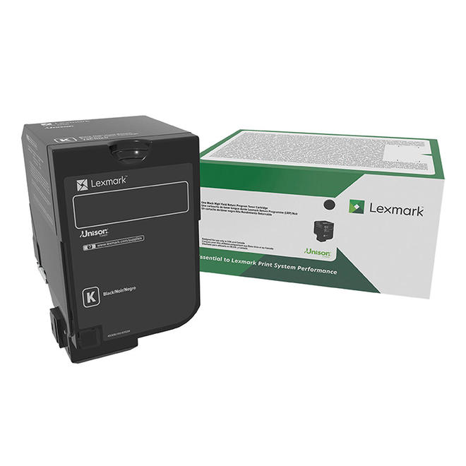 Lexmark 74C1HK0 OEM CS720de Lexmark 74C1HK0 Original Black Return Program Toner Cartridge High Yield