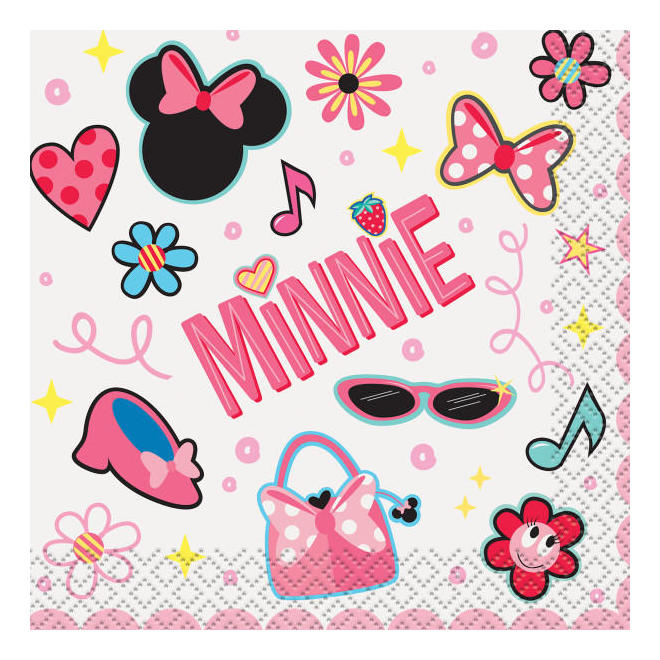 Other Brands LVU 79231 Disney Party Supplies Minnie Mouse 16 Beverage Napkins