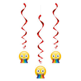 978f5 Other Brands LVU 79435 ALL Movie Themed Party Supplies for Boys Rainbow Fun Emoji Lunch Party Plates 8 Ct 