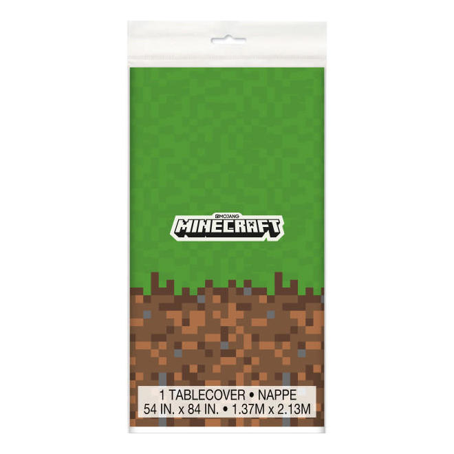 Other Brands LVU 79403 Movie Themed Party Supplies for Boys Minecraft 1 Plastic Tablecover 54 x 84