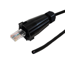 Other Brands Cat CAT5EOIPT All IP Rated Cables Accessories RJ45 Male with IP68 Shroud to Blunt Cat5e UTP Outdoor UV Direct Bu