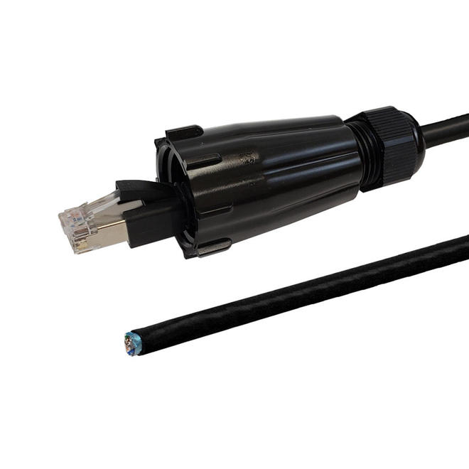 Other Brands Cab CAT6SOIPT All IP Rated Cables Accessories RJ45 Male with IP68 Shroud to Blunt Cat6 FTP Outdoor UV Direct Bur
