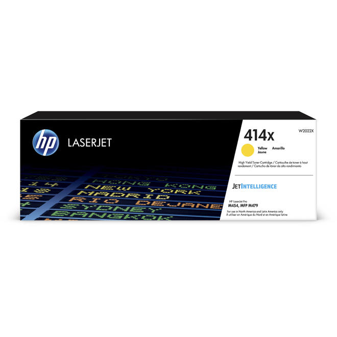 HP HP 414X W2022X Y OEM Color LaserJet Pro M454dn HP 414X W2022X Original Yellow Toner Cartridge High Yield
