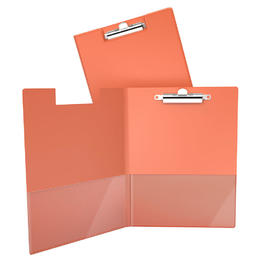 DavisGroup® Side-Opening Storage Letter Size Clipboard,100-Sheet Capacity Alligator Clip - Orange