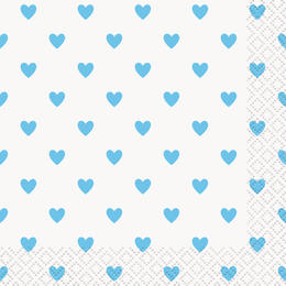 42e9b Other Brands LVU 73386 Blue Hearts Baby Shower 9oz Paper Cups 8ct