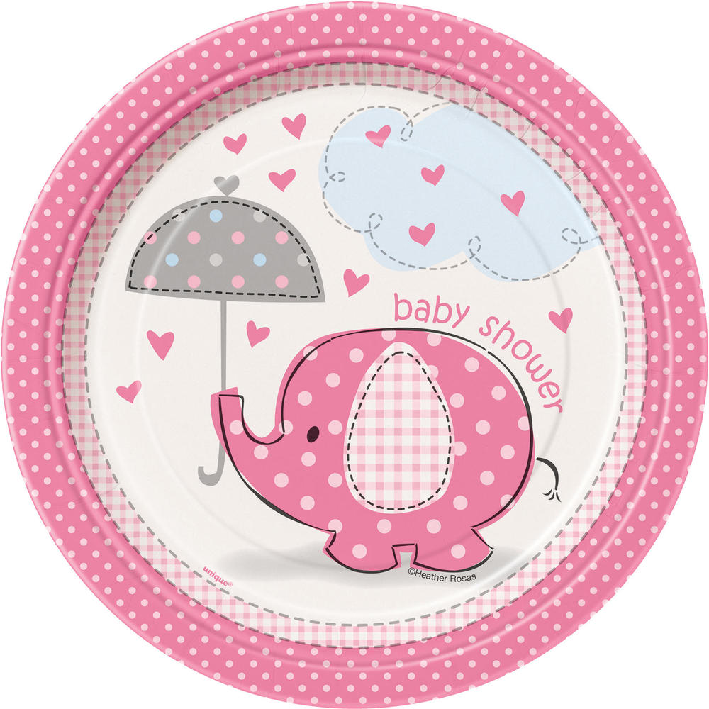 Unique Pink Cat Paper Cake Plates 8Ct