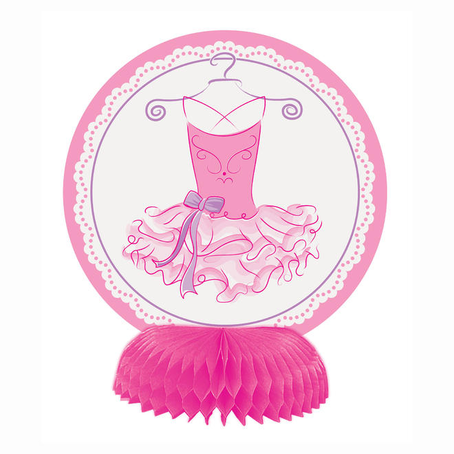 Other Brands LVU 49489 Pink Ballerina Mini Honeycomb Decorations 4ct