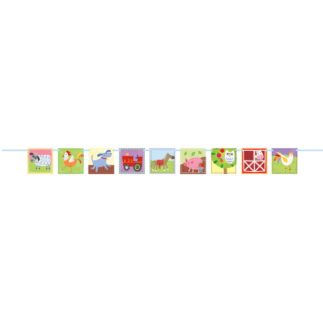 Other Brands LVU 72462 Farm Party Block Banner 7 ft