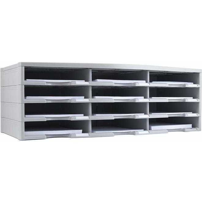 Storex storex 12 MAIL SORTERS Storex 12 Compartment Literature Organizer Document Sorter