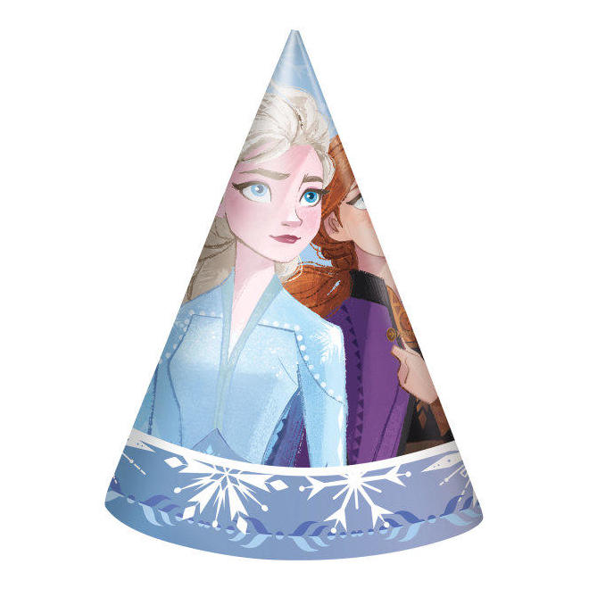 Other Brands LVU 77311 Disney Themed Party Supplies Disney Frozen 2 Party Hats 8ct