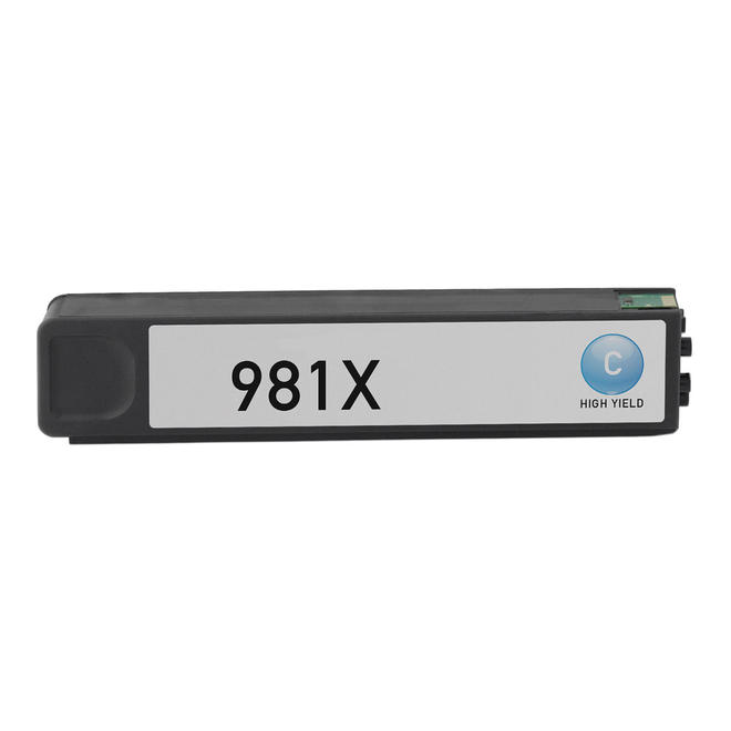 HP 981X C PageWide Enterprise Color 556dn HP 981X L0R09A Compatible Cyan PageWide Ink Cartridge High Yield