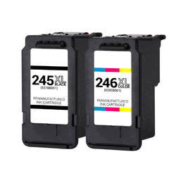 Lovetoner Compatible Replacement for Replacement for Canon PG-245XL CL-246XL Ink//Inkjet Cartridge Black Tri-Color High Yield Combo
