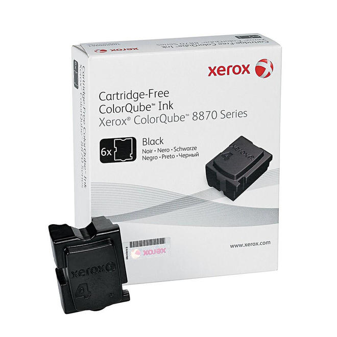 Xerox Xerox 108R00953 OEM ColorQube 8870 Xerox 108R00953 Original Black Solid Ink Sticks for ColorQube 8870 8880 6 Sticks Pac